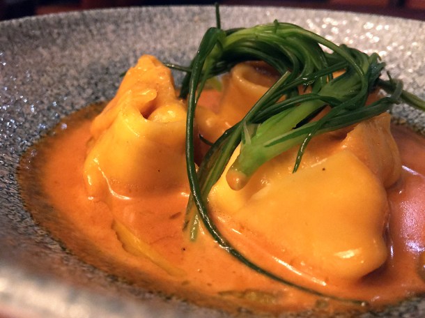 illustrative photo of the crayfish and prawn tortellini at Opera Tavern