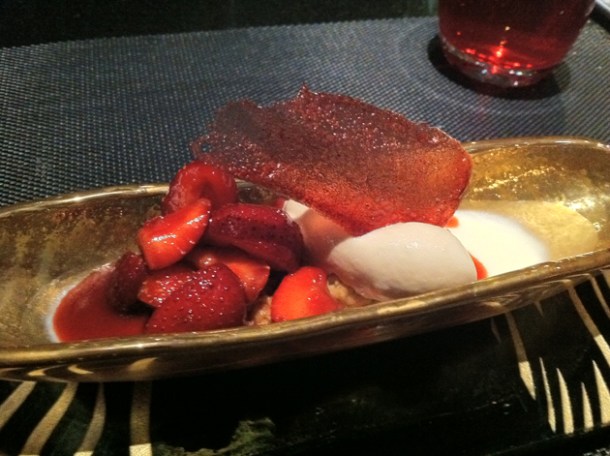 mascarpone panna cotta at l'atelier de joel robuchon las vegas