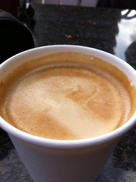 barbican food hall flat white