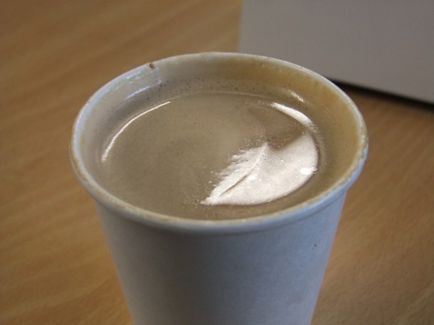 black truffle flat white
