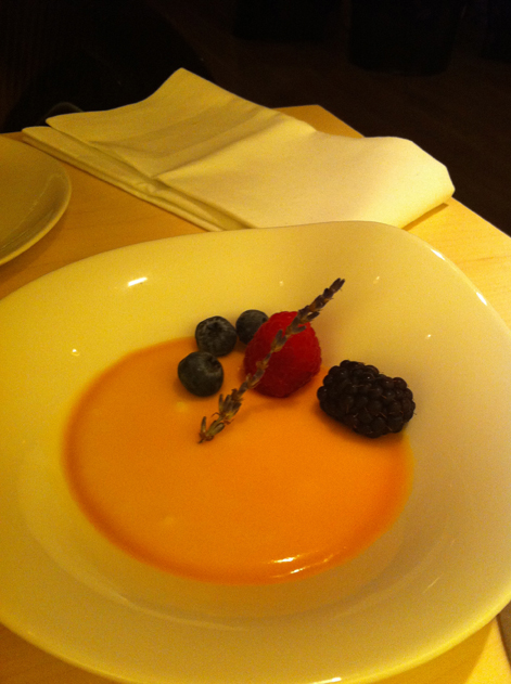 yuzu pannacotta at senkai regent street