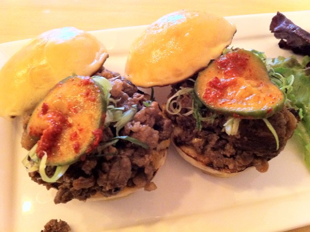 bulogogi beef sliders at danji