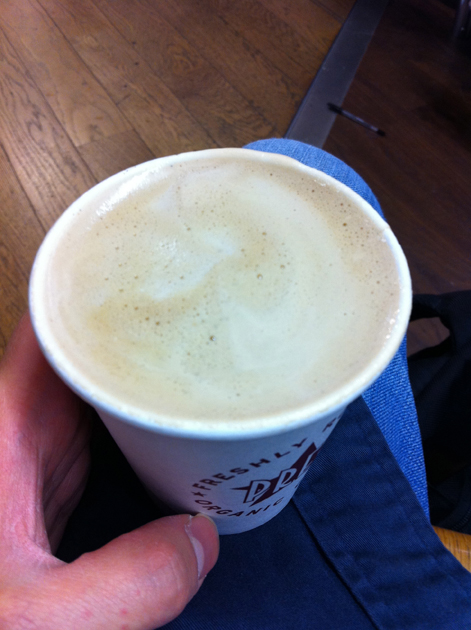 a flat white from pret a manger