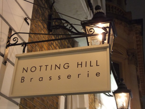 exterior of the notting hill brasserie