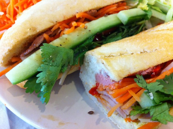 special banh mi at caphe house