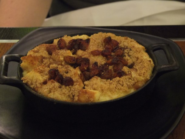 bread and butter pudding at bread street kitchen