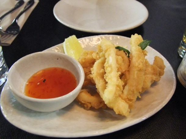 deep fried battered squid at suda
