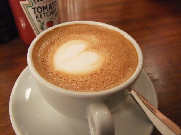 flat white coffee at hawksmoor guildhall city