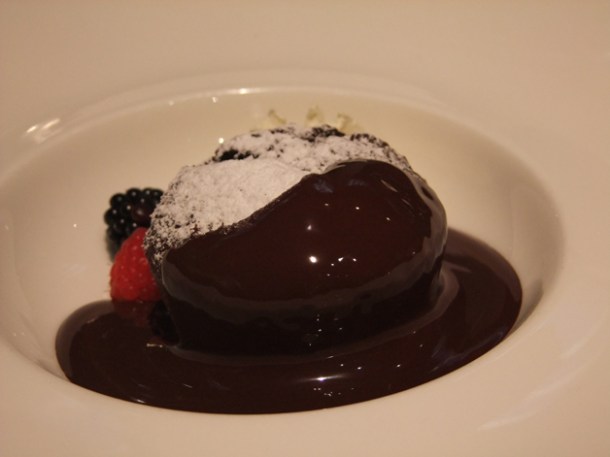 austrian chocolate cake at mediterraneo wien
