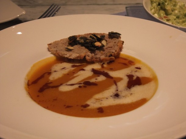 beef consommé at mediterraneo vienna