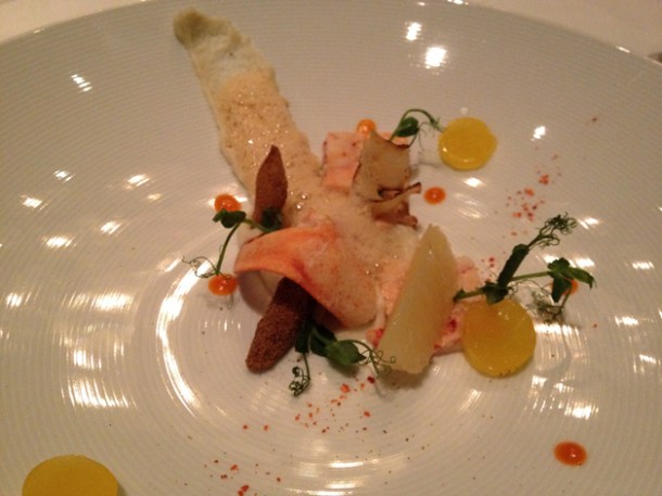 lobster with black salsify and citrus at anna sacher