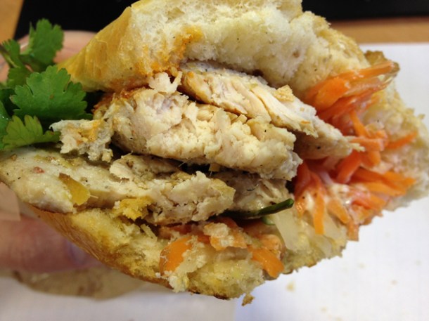 chicken vietnamese sandwich at banh mi 11