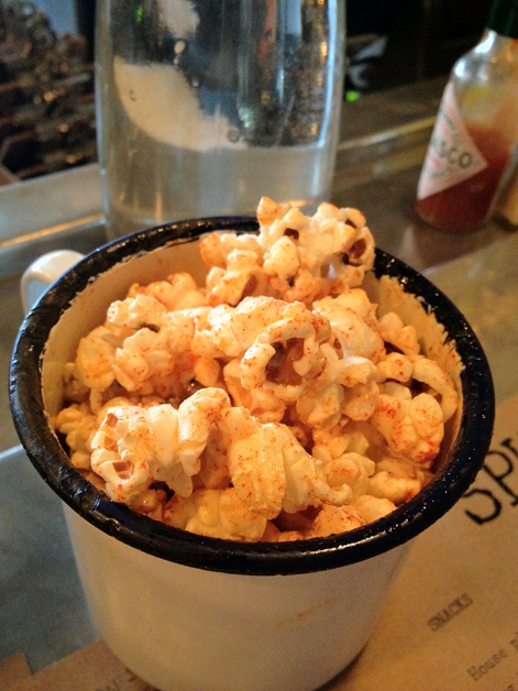 chilli popcorn at spuntino