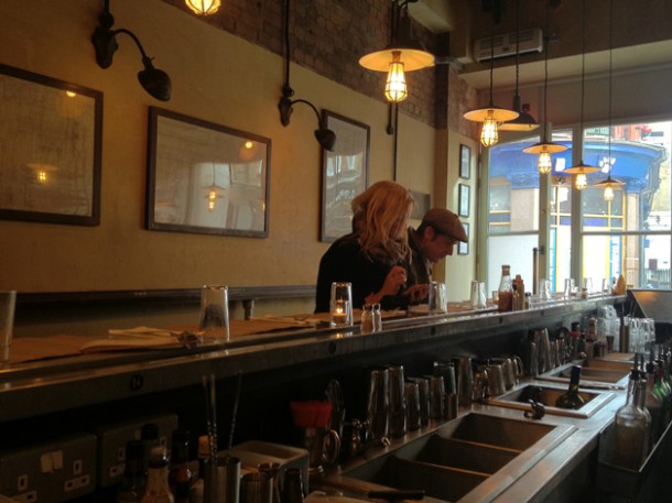 decor bar interior at spuntino
