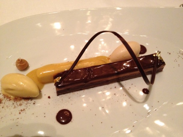 peanut, dark chocolate and exotic fruits at anna sacher