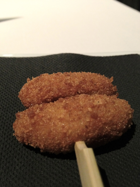 cheese croquettes at moments mandarin oriental hotel barcelona