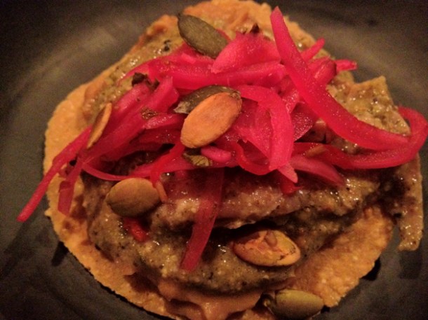 duck pipian verde tostadita at la bodega negra