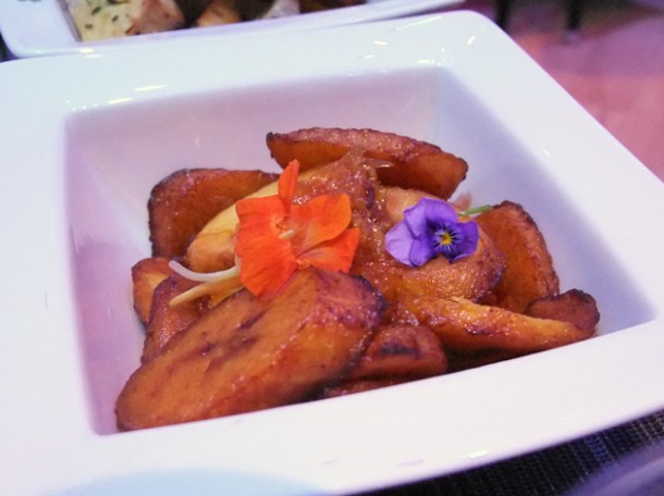 plantains with orange and ginger dressing at bubba's