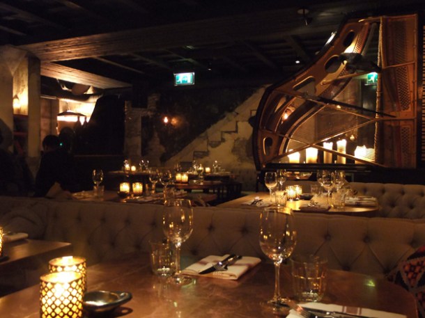 restaurant interior at la bodega negra