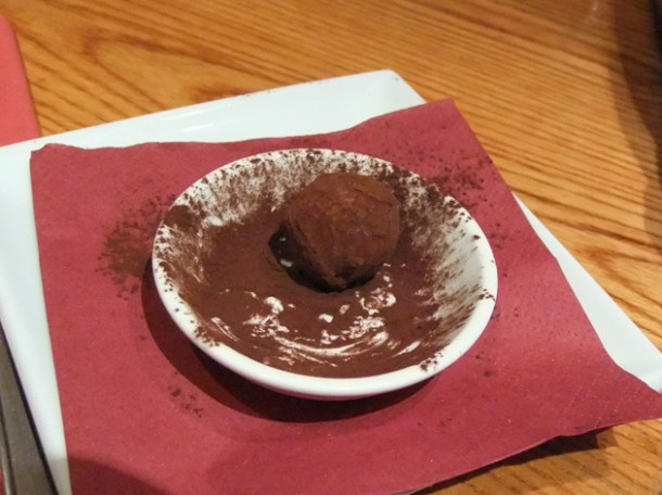 salt caramel truffle at terre a terre