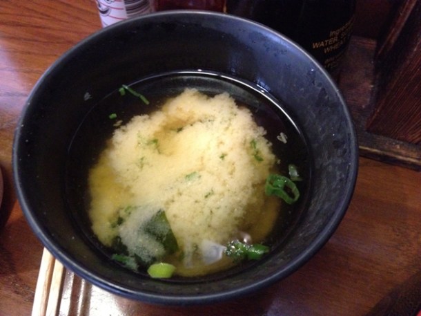 miso soup at ten ten tei
