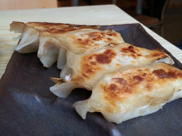 pork gyoza at tonkotsu soho