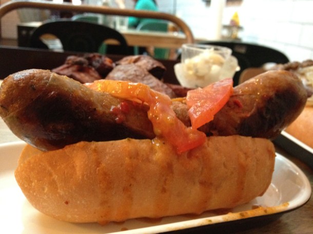 the hot dog at dach and sons