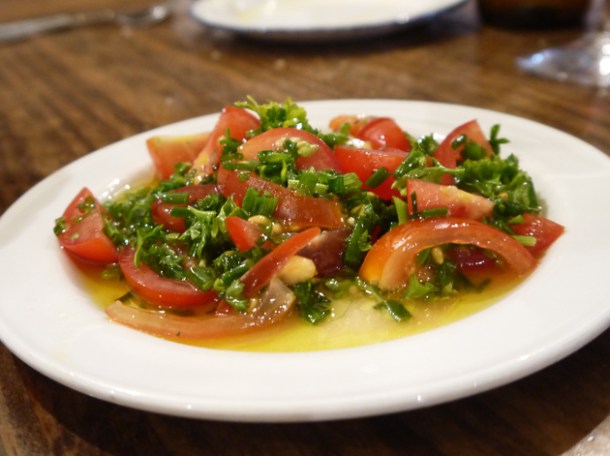 cherry tomato salad at copita