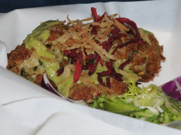 crab cake at death by burrito at catch