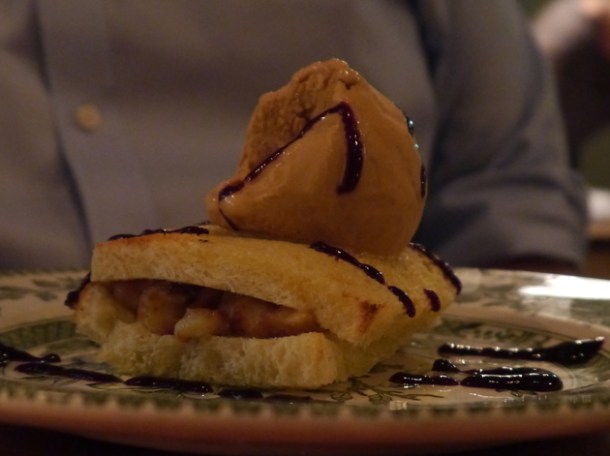brioche banana sandwich at beard to tail