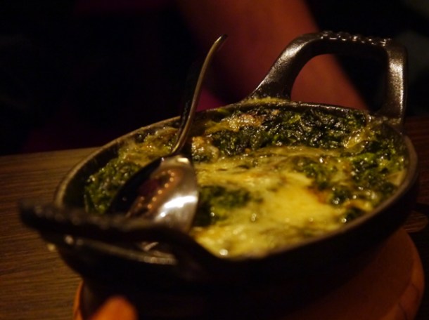 creamed spinach at Mash