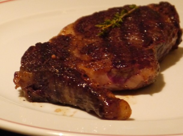 danish rib eye steak rare at mash
