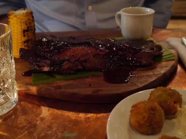 half rack of ribs starter at beard to tail