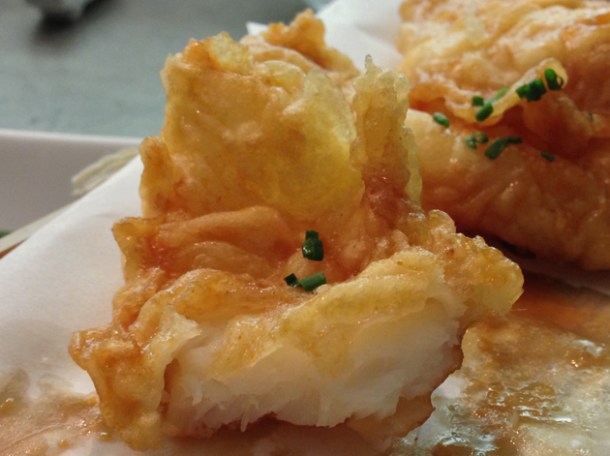 monkfish karaage at dinings