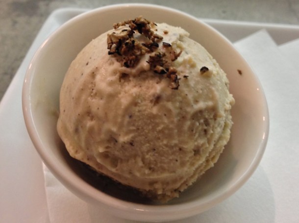 autumn truffle ice cream at dinings