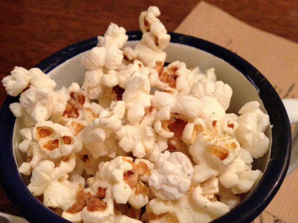 beef dripping popcorn at flat iron