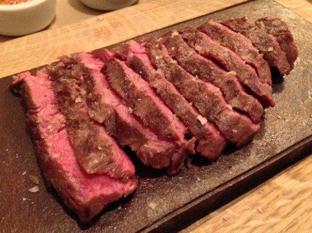 feather blade flat iron steak at flat iron soho