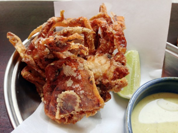 soft shell crab at bone daddies