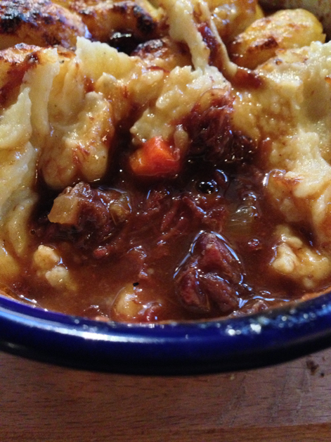 venison pie close up from wild game co