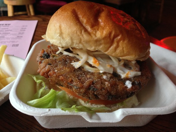 arancini burger at kimchi cult