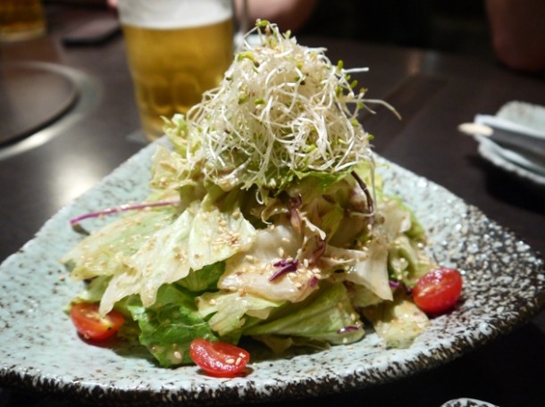 beansprout salad at moe yakiniku taipei