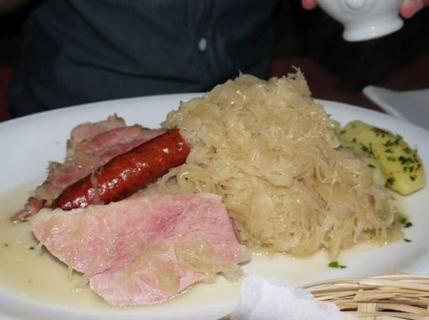 pork and sauerkraut at renger patzsch