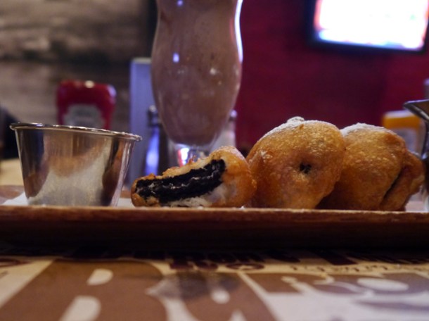 interior deep fried oreos at blt burger