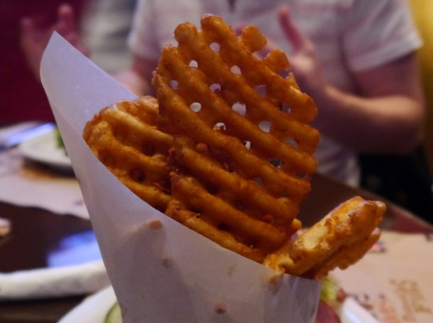waffle fries at blt burger