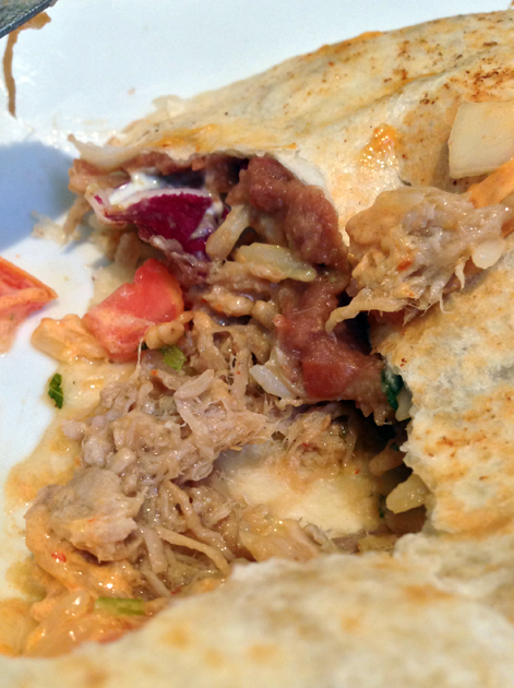pork burrito at lupita
