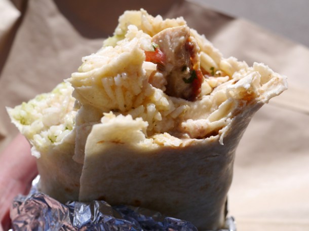 wrap it up chicken burrito