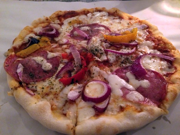 diavolo pizza at piccolo forno soho london