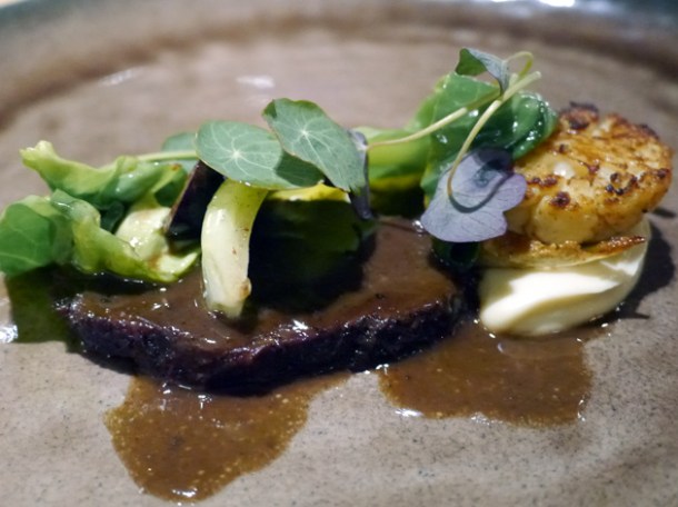 ox cheek and cauliflower at Story