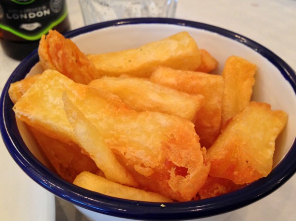 beef dripping chips at bonnie gull