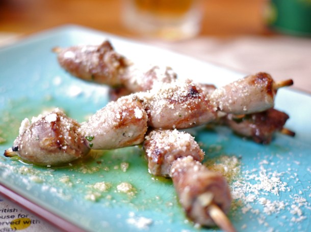chicken hearts at galeto
